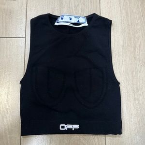 Off-White Active Crop Top